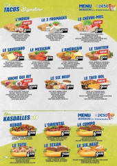 Menu 6t9 tacos - Les tacos et kasdalles