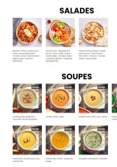 Menu Bagelstein - Les salades et soupes
