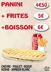 Menu Fast-Food - Formule panini