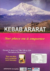 Menu Kebab Ararat - Carte et menu Kebab Ararat Antibes