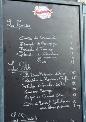 Menu Le Fricot - Un extrait de la carte