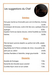 Menu Le Patio - Les suggestions du chef