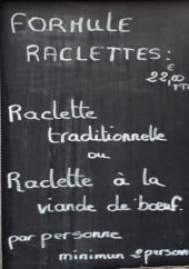 Menu Le Tire Bouchon - La formule raclettes