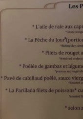 Menu Le village - Poissons