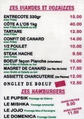 Menu Pupsik Burger - Les viandes, les volailles, les hamburgers et snacks