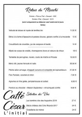 Menu Caffé César - Menu du marché