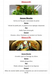 Menu La Cuisine d' Alex - Le menu à 60€ et 75€