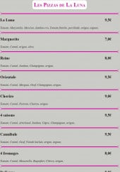 Menu La Luna - Pizzas