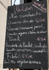 Menu Ro.Liban - Exemple de menu