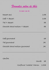 Menu Tranche de cake - Les formules salon de thé