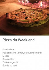 Menu Mia pizza - Un exemple de pizza du week end