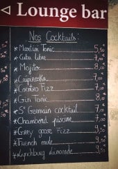 Menu Le Patio - les cocktails