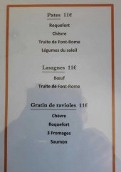 Menu L'Authentique - Les pâtes, lasagnes et gratin de ravioles