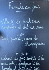 Menu CheZelles - Exemple de menu