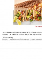 Menu Pizza dîne - Le tacos