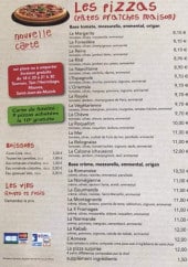 Menu L'Annexe - Les pizzas, boissons et vins 