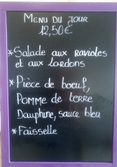 Menu L'Amarante - Exemple de menu du jour