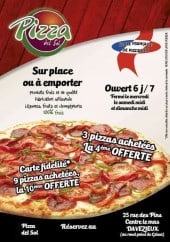 Menu Pizza Del Sol - Carte et menu Pizza Del Sol  Davezieux