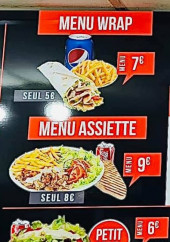 Menu Kapsaloon - Les wrap