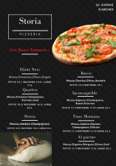 Menu La Storia - Les pizzas