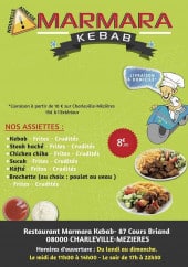 Menu Marmara Kebab - Les assiettes