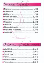 Menu Seven Café - Les boissons