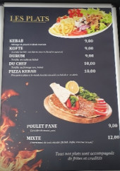 Menu Istanbul kebab - Plats