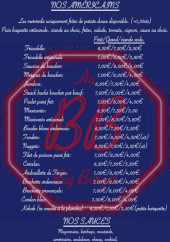 Menu Au BB - Les américains