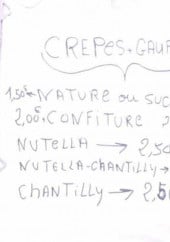 Menu Snack-chez papy David - Les crêpes et gaufres