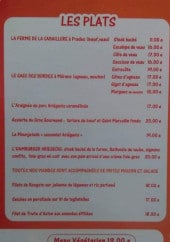 Menu La tanière - Les plats et menu végétarien 