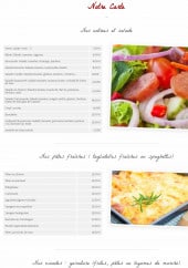 Menu La Trattoria - Entrées, salades, pâtes, ...