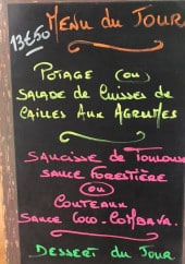 Menu Le Breilh - Exemple de menu