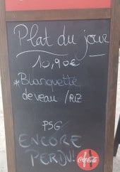 Menu Le rendez vous - Exemple de menu