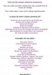 Menu A La Patate Qui Fume - Les plats