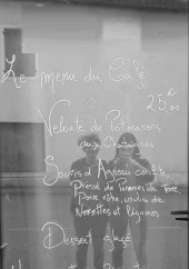 Menu Le café du coin - Exemple de menu