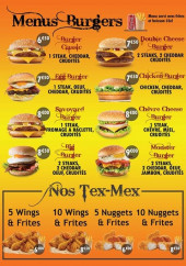 Menu El tacos burger - Les menus burgers, tex-mex