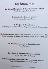 Menu L'atelier gourmand - les entrées