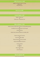 Menu Albatros - Les menus