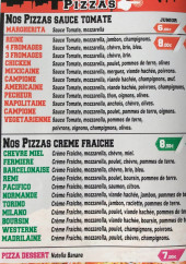 Menu Le Classico - Les pizzas