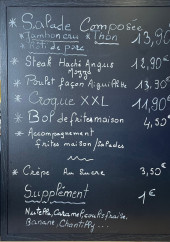 Menu Le bon coin du baron - Les salades, crêpes, ...