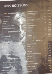 Menu Bistro Fruits - Les boissons