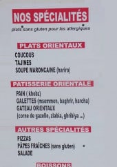 Menu L'ami d'or - Les spécialités 