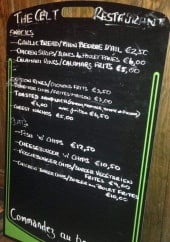 Menu The Celt - Les snacks et plats