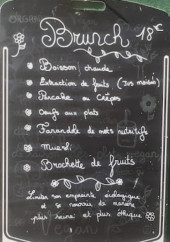 Menu La Charrette - L'ardoise