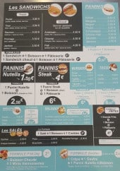 Menu La Sandwicherie Narbonnaise - Sandwiches, paninis, frites,...