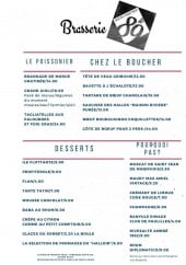 Menu Le 89 - Poissons, viandes, desserts,...