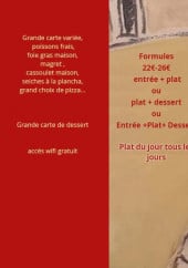 Menu Auberge Du Somail - Les formules