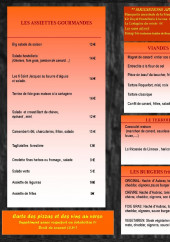 Menu L'Hostellerie - Assiettes, viandes, terroir,...