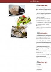 Menu Mas de gaujac - Les entrées