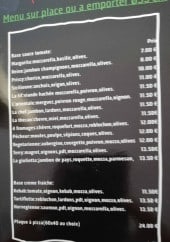 Menu Pizzeria du village - Le menu